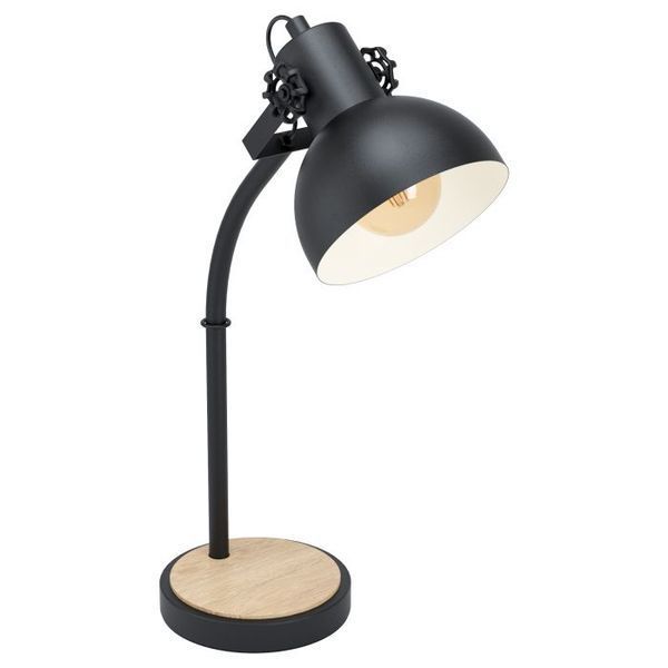 Wooden table store lamp the range