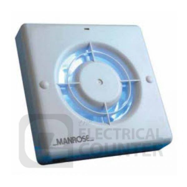 Manrose XF100HB 100mm 4 Inch Axial Wall And Ceiling Humidity Fan