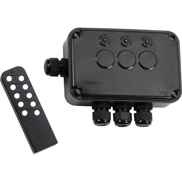 Knightsbridge OP663GBK IP66 3 Gang 13A Remote Controlled Switch Box