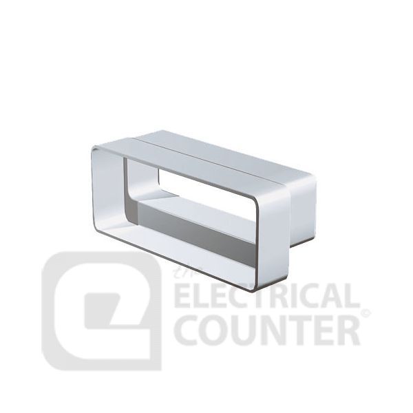 National Ventilation MONV5643 Airbrick Adapter from Supertube 204x60mm to Megaduct 220x90mm M-F