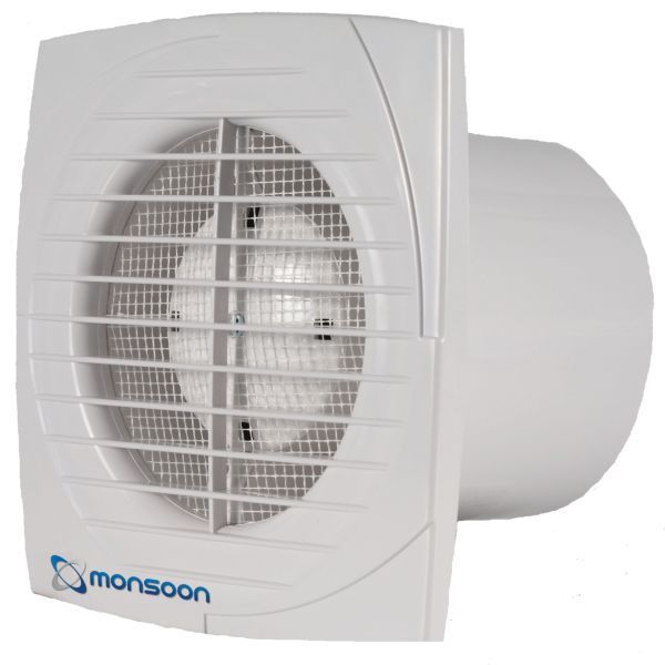 National Ventilation D150HT Monsoon D-Series 150mm Humidistat and Timer 