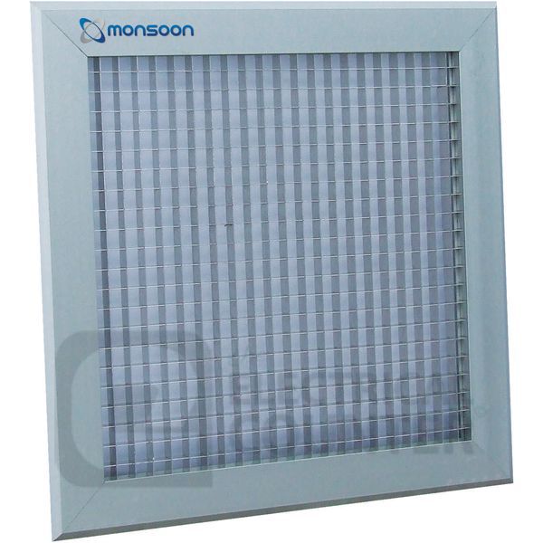 National Ventilation ECG500WH Monsoon White Egg Crate Grille 500mm 542x542mm