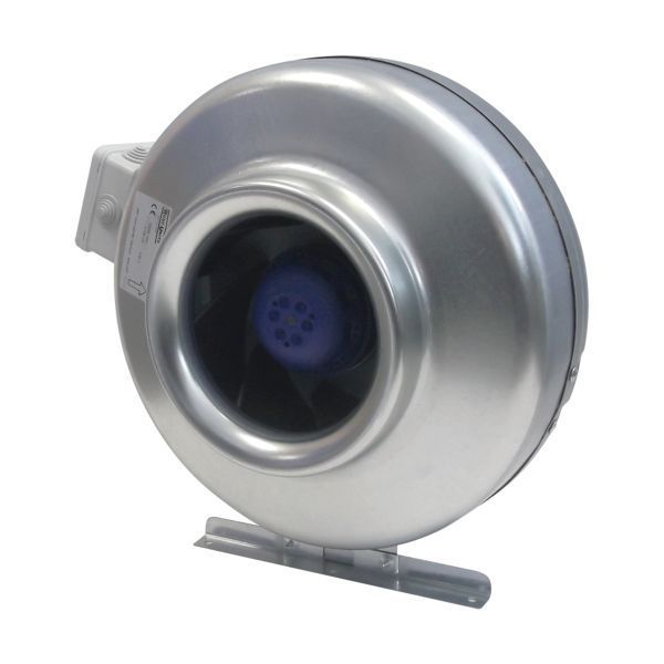 National Ventilation ILF125L Monsoon 125mm In-Line Metal Cased Centrifugal Fan