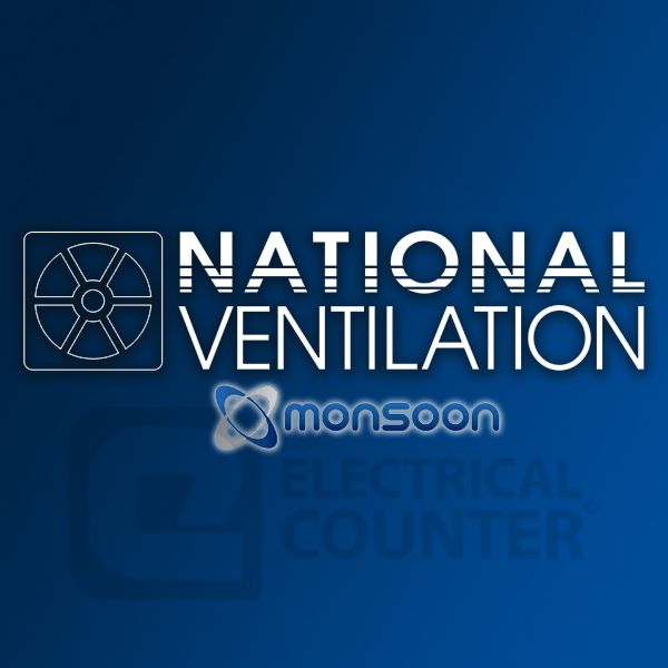 National Ventilation MONV270B Monsoon 125mm Brown Round Gravity Grille 150x150mm