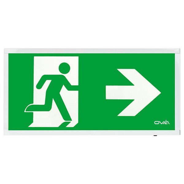 Ovia OEC4-R-W Calvex 3W Emergency Sign Right