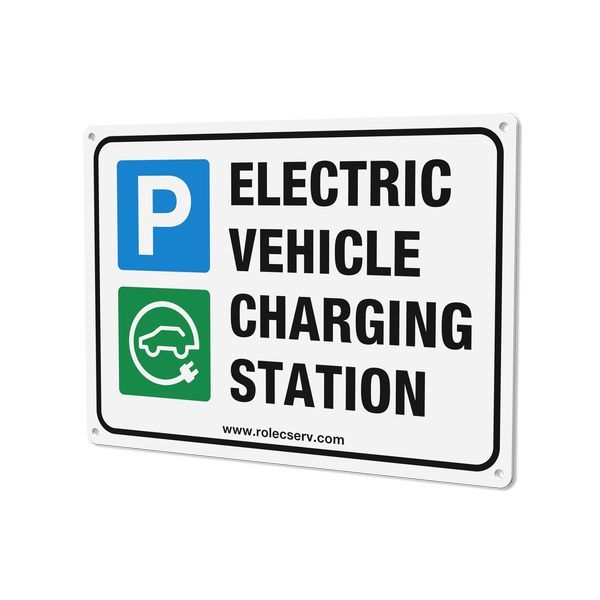 Rolec EVPS0010 Aluminium A4 Landscape EV Parking Sign