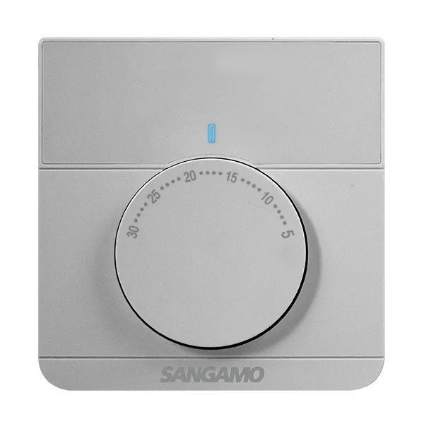Sangamo CHPRSTATS Choice Plus Silver Electronic Room Thermostat