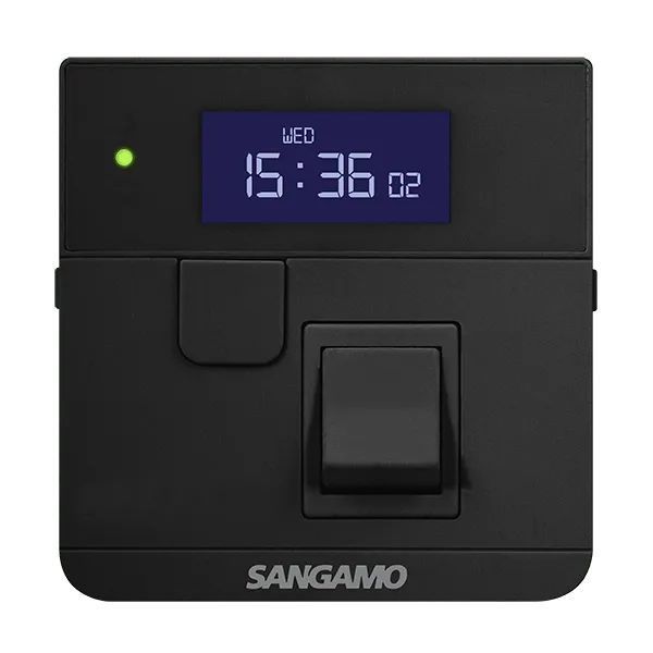 Sangamo PSPSF247B Powersaver Plus Black 7 Day Select Controller W/ Fused Spur