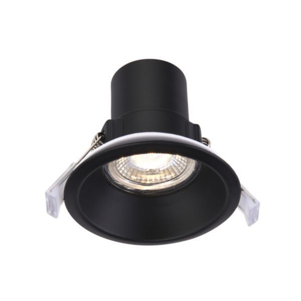 Saxby 101343 ShieldECO Matt white & clear IP65 5W 500lm 3000K/4000K/6000K Dimmable Downlight