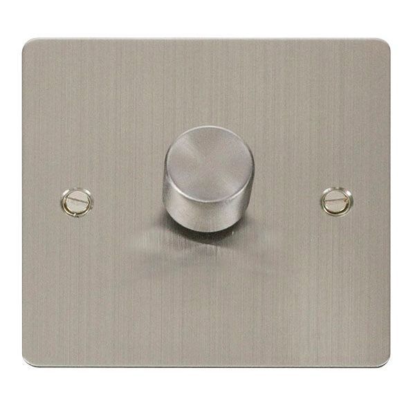 Click FPSS161 Define Stainless Steel 1 Gang 100W 2 Way Dimmer Switch 