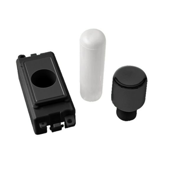 Click GM150BKMB GridPro Matt Black 2 Module Dimmer Mounting Kit - Black Insert