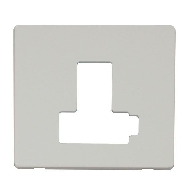 Click SCP451PW Polar White Definity Screwless 13A Lockable Switched Fused Spur Unit Cover Plate