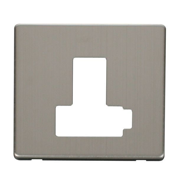 Click SCP451SS Stainless Steel Definity Screwless 13A Lockable Switched Fused Spur Unit Cover Plate