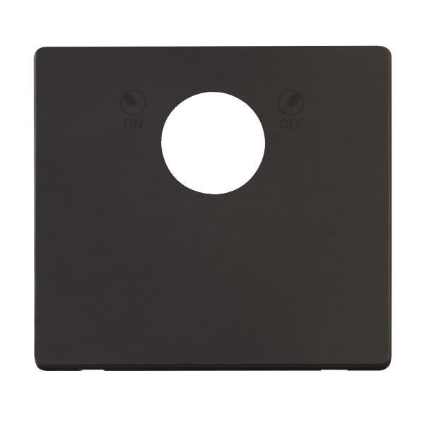 Click SCP660BK Definity Matt Black Screwless 20A Key Lockable Switch Cover Plate