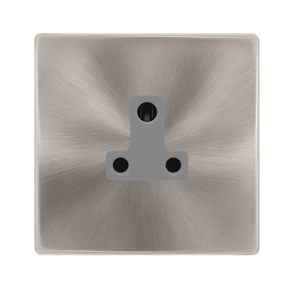 Click Definity Stainless Steel 5A Round Pin Socket Outlet Cover Plate (SCP238SS)