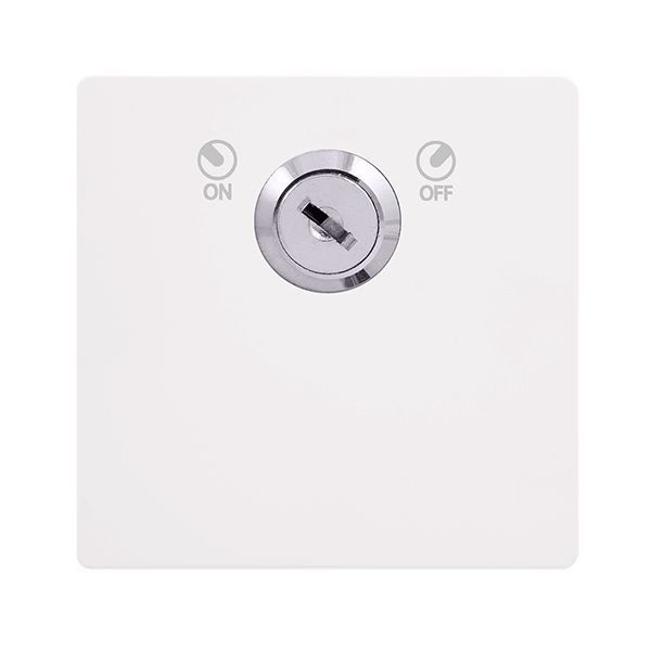Click SFMW660 Definity Complete Metal White Screwless 1 Gang 20A 2 Pole Lockable Plate Switch