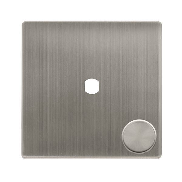 Click SFSS141PL Definity Complete Stainless Steel Screwless 1 Gang 1 Aperture Unfurnished Dimmer Plate