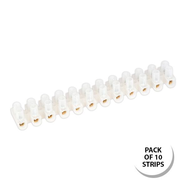 Selectric 1004 10 Pack Clear 60A 12 Way Polyethylene Connector Strips (10 Pack, 1.71 each)