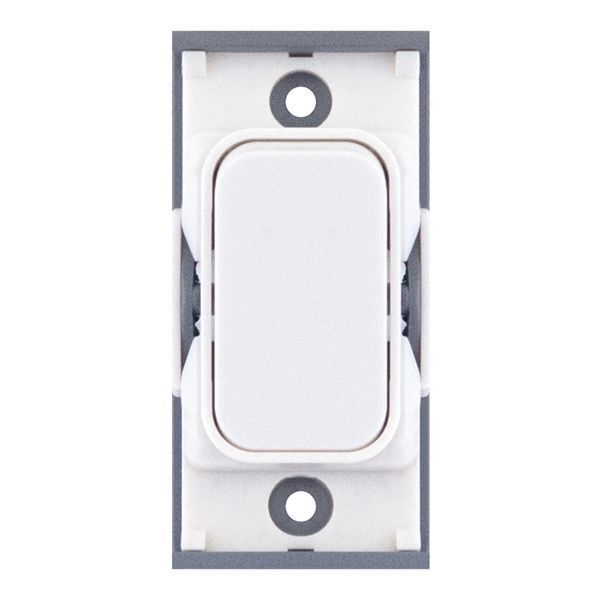 Selectric SGRID360-8 GRID360 White Plastic 20A 1 Way 1 Pole Switch Module - White Insert