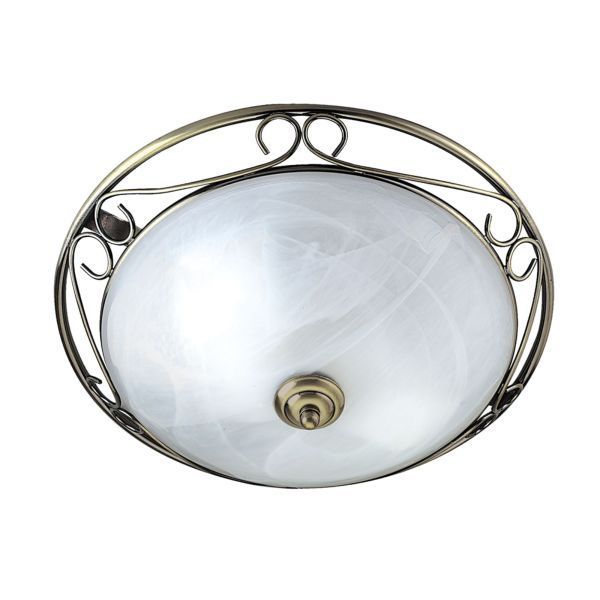 Searchlight antique online brass ceiling light