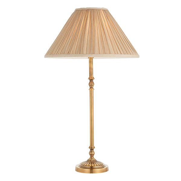 Endon Small Table Lamp Base Finished In Antique Brass OSLO-S-AN - Lighting  from The Home Lighting Centre UK