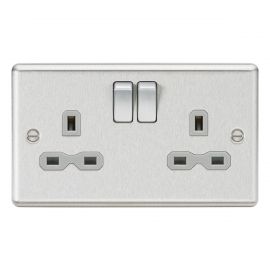 Electrical Sockets Bg Nexus Nbs22b Brushed Steel Satin Chrome 13amp Double Plug Socket 2 Gang Business Office Industrial Supplies Limebuildinggroup Com Au