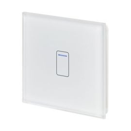 Retrotouch 01430 Crystal White 1 Gang 200W 2 Way Touch LED Dimmer Switch image