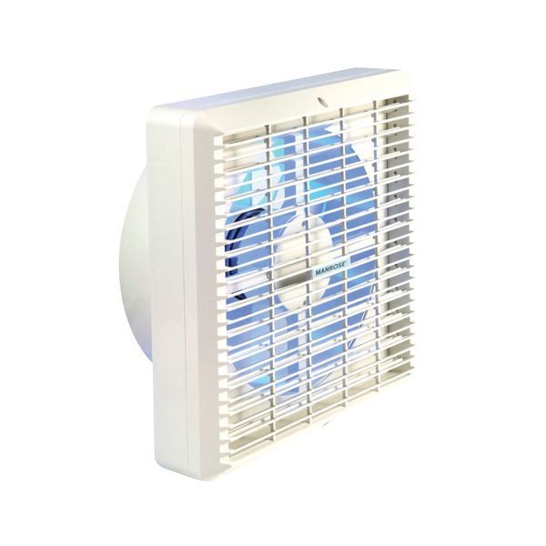 Manrose WF150AH 150mm 6 Inch Automatic Window Fan, Humidity Control And Internal Shutters